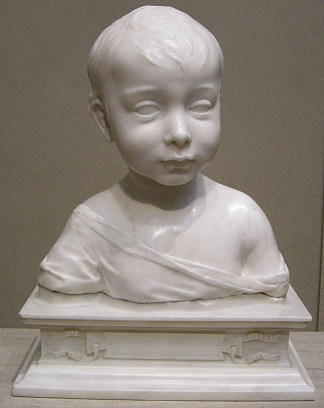 婴儿胸围 Busto Di Bambino (1460)，Desiderio da Settignano