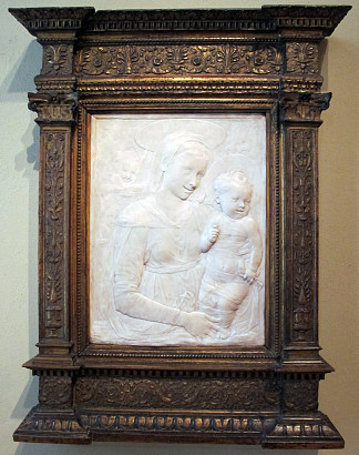 麦当娜和孩子 Madonna Col Bambino (c.1455 – c.1460)，Desiderio da Settignano