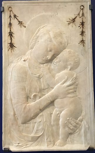 麦当娜和孩子 Madonna Col Bambino (1450)，Desiderio da Settignano