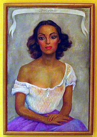 多洛雷斯·德尔·里奥的肖像 Portrait of Dolores Del Rio (1938)，迭戈·里维拉