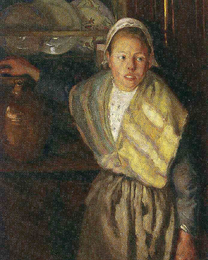 布列塔尼女孩 Breton Girl (1910)，迭戈·里维拉