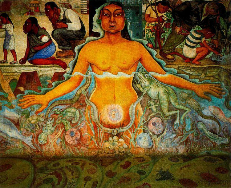 象征亚洲种族的人物 Figure Symbolizing the Asiatic Race (1951),迭戈·里维拉