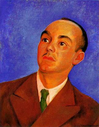 卡洛斯·佩利瑟的肖像 Portrait of Carlos Pellicer (1942)，迭戈·里维拉