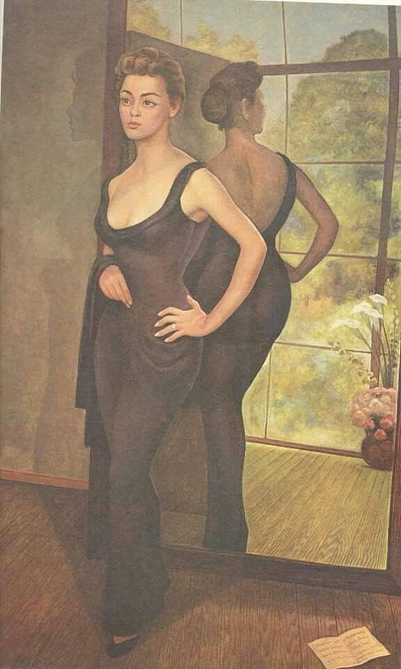 西尔维娅·皮纳尔的肖像 Portrait of Silvia Pinal (1956)，迭戈·里维拉