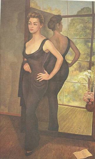 西尔维娅·皮纳尔的肖像 Portrait of Silvia Pinal (1956)，迭戈·里维拉