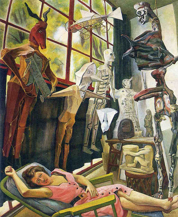 画家工作室 The Painter's Studio (1954)，迭戈·里维拉