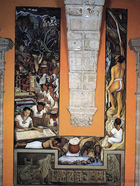 造纸商 The Papermakers (1950),迭戈·里维拉