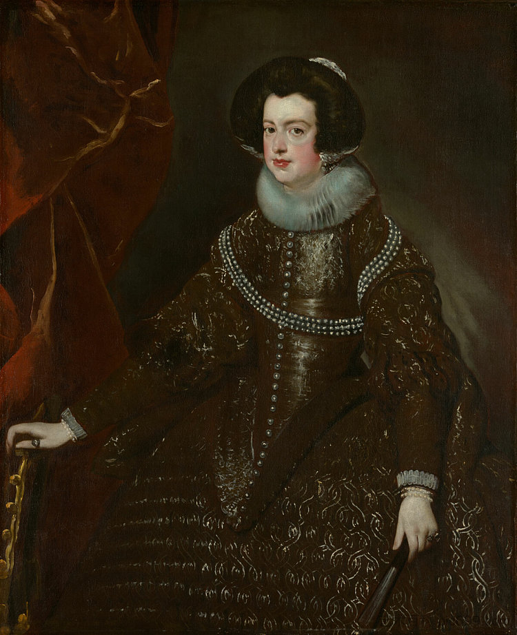 西班牙女王伊莎贝拉 菲利普四世的妻子 Queen Isabella of Spain wife of Philip IV (1632)，迭戈·德·席尔瓦·委拉斯开兹