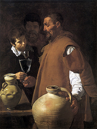 塞维利亚的卖水商 The Waterseller of Seville (1623)，迭戈·德·席尔瓦·委拉斯开兹