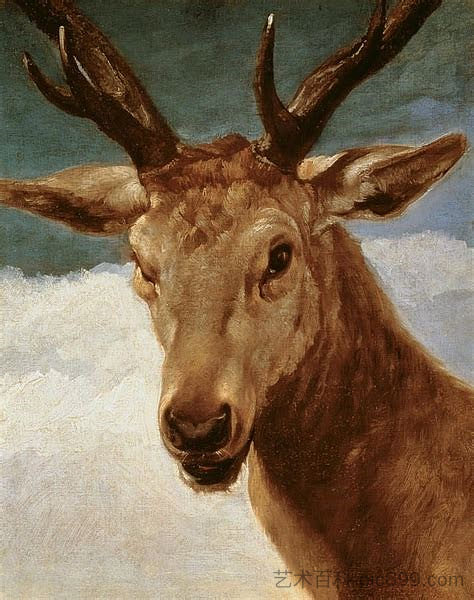雄鹿头 Head of a Stag (1634),迭戈·德·席尔瓦·委拉斯开兹