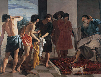 约瑟的血腥外套带给雅各 Joseph’s Bloody Coat Brought to Jacob (1630)，迭戈·德·席尔瓦·委拉斯开兹