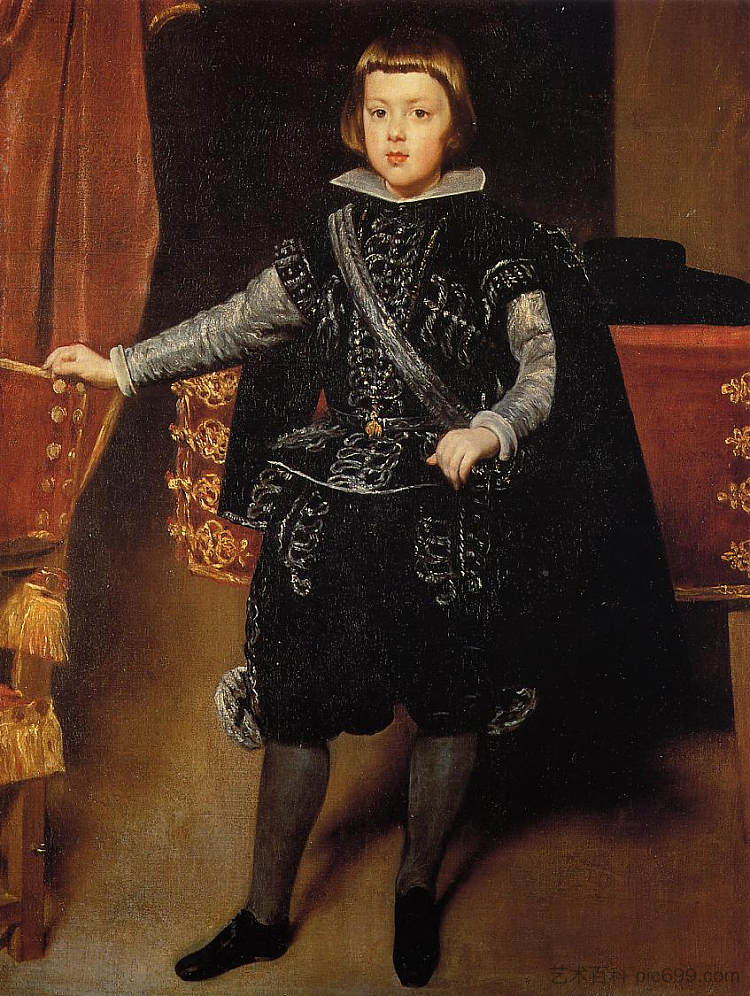 巴尔塔萨·卡洛斯王子 Prince Balthasar Carlos (c.1639),迭戈·德·席尔瓦·委拉斯开兹