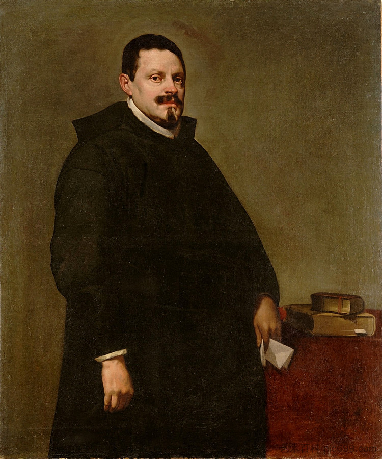 唐·塞巴斯蒂安·加西亚·德韦尔塔的肖像 Retrato de Don Sebastián Garcia de Huerta (1628; Spain  )，迭戈·德·席尔瓦·委拉斯开兹