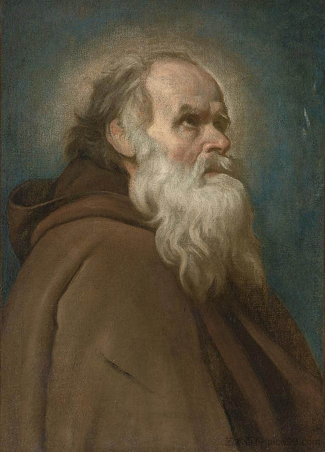 圣安东尼修道院院长 St. Anthony Abbot (c.1635 - 1638),迭戈·德·席尔瓦·委拉斯开兹