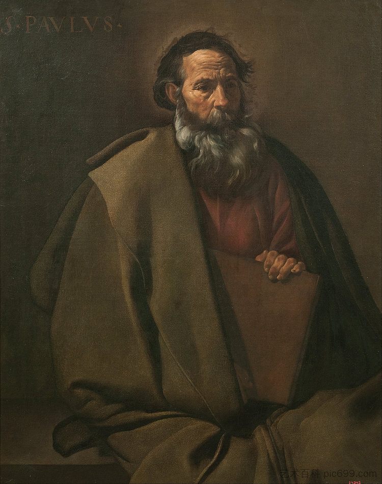 圣保罗 St. Paul (c.1619 - c.1620)，迭戈·德·席尔瓦·委拉斯开兹