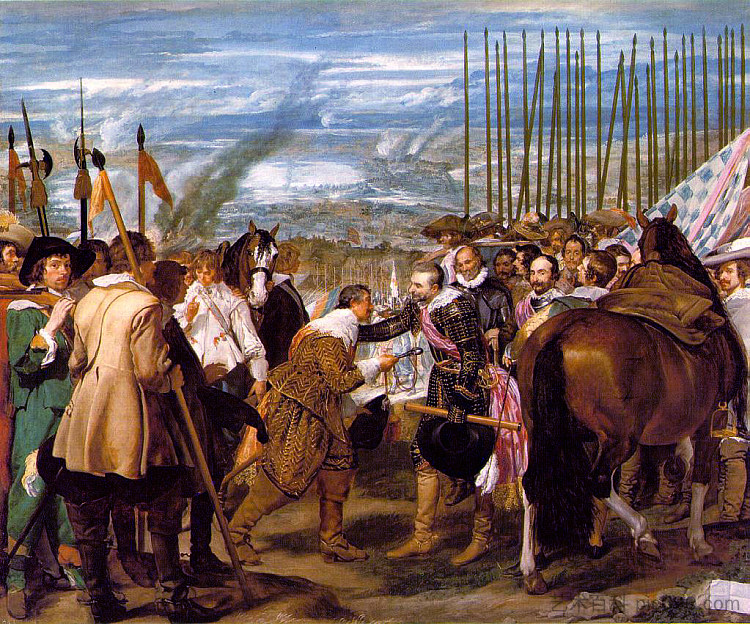 布雷达的投降 The Surrender of Breda (1634 - 1635)，迭戈·德·席尔瓦·委拉斯开兹