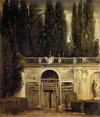 罗马美第奇别墅（石窟外墙） Villa Medici in Rome (Facade of the Grotto Logia) (1630)，迭戈·德·席尔瓦·委拉斯开兹