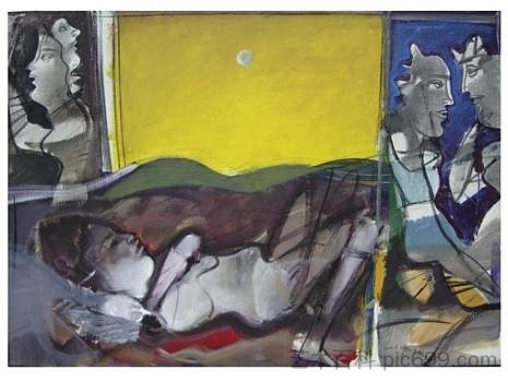 月光下沉睡的女人 Sleeping Woman under the Moonlight，狄米特里斯·迈塔纳斯