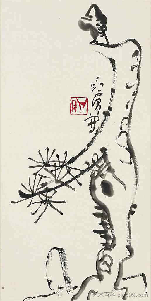 松树上的鸟 Bird on a Pine，丁彦勇