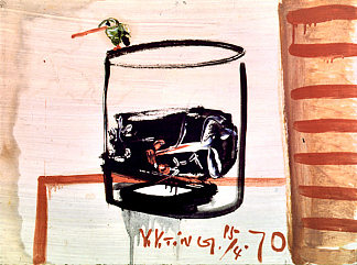 玻璃，金鱼和鸟 Glass, Gold Fish and Bird (1970)，丁彦勇