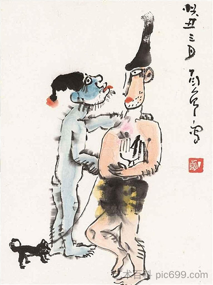 歌剧人物 Opera Figures (1973)，丁彦勇