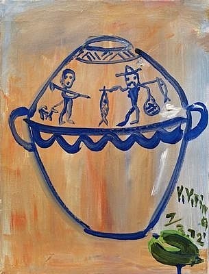 柠檬花瓶 Vase with Lemons (1972)，丁彦勇