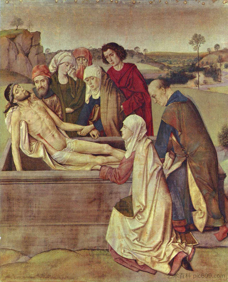 埋葬 The Entombment (c.1450 - c.1459)，迪里克·布茨