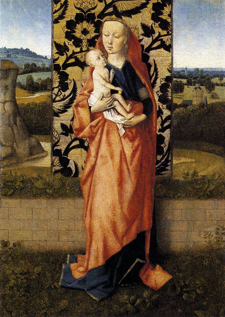 处女与圣婴 Virgin and Child (1465 - 1470)，迪里克·布茨