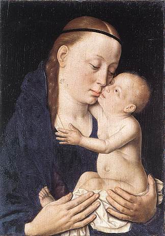 处女与圣婴 Virgin and Child (c.1455 – c.1460)，迪里克·布茨