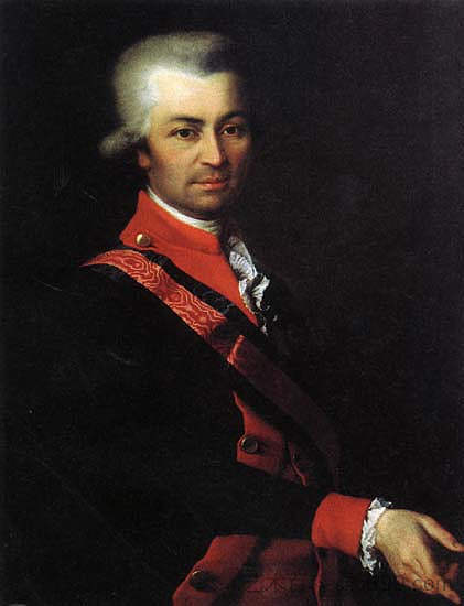 米哈伊尔·谢尔盖耶维奇·波将金 Mikhail Sergeevich Potemkin (c.1787)，德米特里莱维茨基