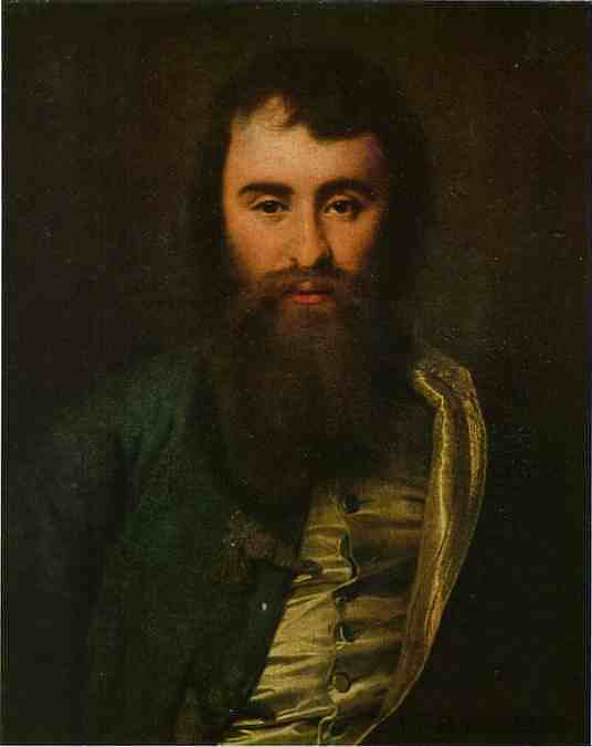 A.I.鲍里索夫的肖像 Portrait of A. I. Borisov (1788)，德米特里莱维茨基