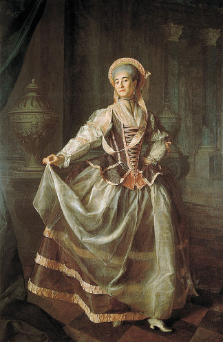 A.P.列夫希纳的肖像 Portrait of A. P. Levshina (1775)，德米特里莱维茨基