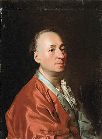 丹尼斯·狄德罗的肖像 Portrait of Denis Diderot (1773)，德米特里莱维茨基