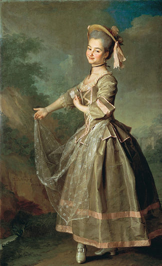 叶卡捷琳娜·涅利多娃的肖像 Portrait of Ekaterina Nelidova (1773)，德米特里莱维茨基