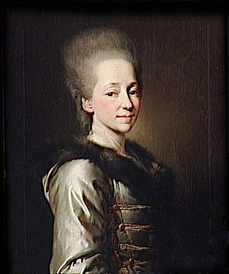 玛丽亚·帕洛夫娜·纳雷奇金娜的肖像 Portrait of Maria Palovna Narychkina (1773)，德米特里莱维茨基