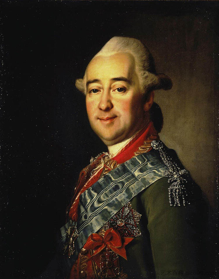 俄罗斯将军米哈伊尔·克列切特尼科夫 Russian general Mikhail Krechetnikov (1778)，德米特里莱维茨基