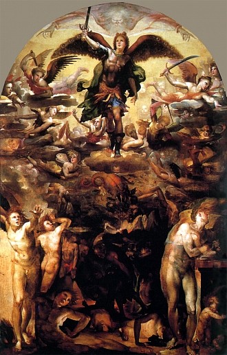 叛逆天使的堕落 The Fall of the Rebel Angels (1528)，多梅尼科·贝卡富米