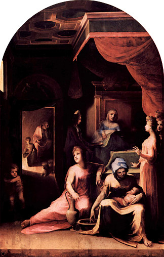 圣母的诞生 Birth of the Virgin (c.1540)，多梅尼科·贝卡富米