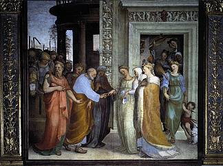 圣母的订婚 The Betrothal of the Virgin (1518; Italy                     )，多梅尼科·贝卡富米