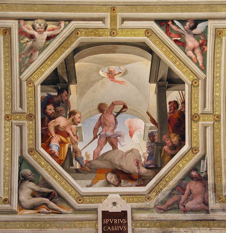 罗马正义的场景 Scene of Roman Justice (c.1529 - c.1535)，多梅尼科·贝卡富米