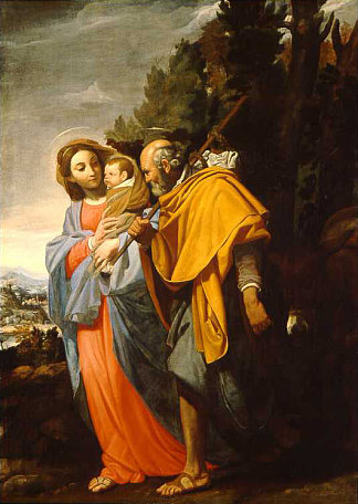 飞往埃及 The Flight into Egypt (1650)，多梅尼科·菲亚斯拉