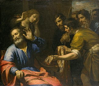 约瑟的外套带给雅各 Joseph’s Coat Brought to Jacob (1640)，多梅尼科·菲亚斯拉