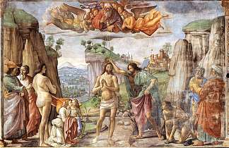 基督的洗礼 Baptism of Christ (c.1486 – c.1490)，多梅尼科·基兰达约