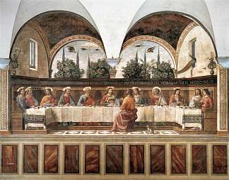 最后的晚餐 Last Supper (c.1486)，多梅尼科·基兰达约
