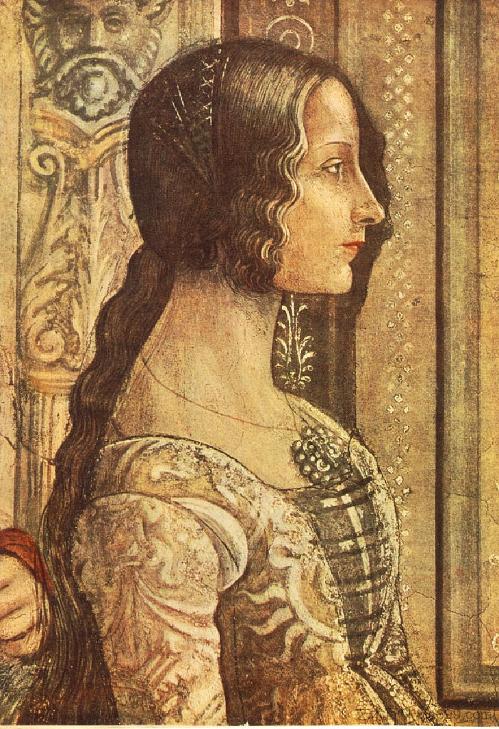 卢多维卡·托尔纳布奥尼 Ludovica Tornabuoni (1486 - 1490)，多梅尼科·基兰达约