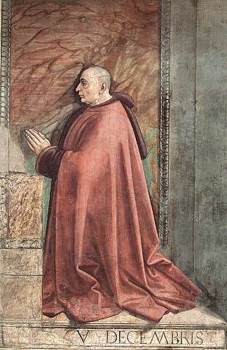 弗朗切斯科·萨塞蒂的肖像 Portrait of Francesco Sassetti (1483)，多梅尼科·基兰达约