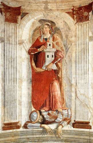 圣芭芭拉 St. Barbara (c.1471)，多梅尼科·基兰达约