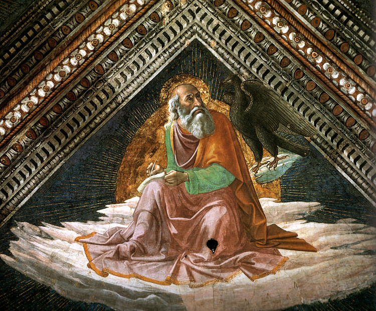 福音传教士圣约翰 St. John the Evangelist (1486 - 1490)，多梅尼科·基兰达约