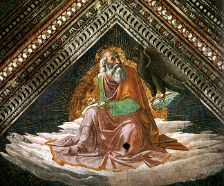 福音传教士圣约翰 St. John the Evangelist (1486 – 1490)，多梅尼科·基兰达约