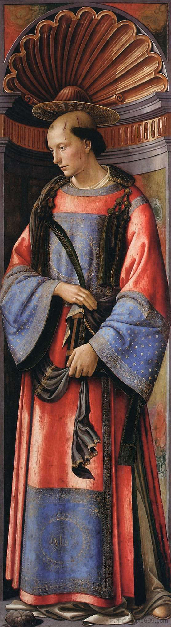 圣斯蒂芬殉道者 St. Stephen the Martyr (c.1490 - c.1494)，多梅尼科·基兰达约